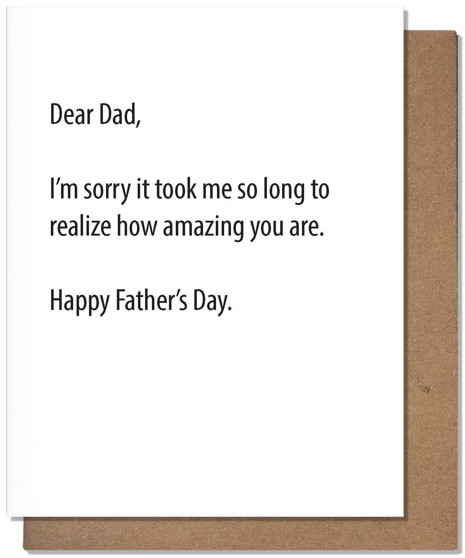 Amazing Dad  Father's Day Card