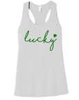 St. Patrick Lucky racer back womens tee
