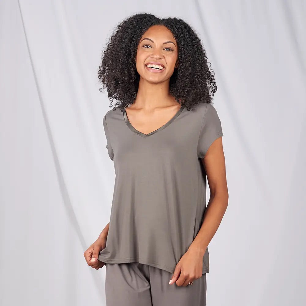 Faceplant Dreams Bamboo® Classic V-Neck Tee Shirt