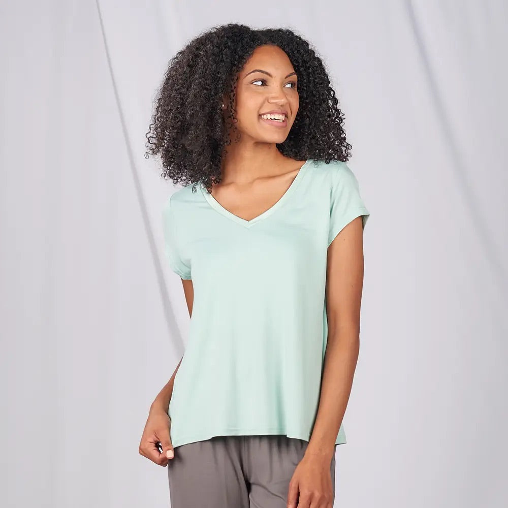 Faceplant Dreams Bamboo® Classic V-Neck Tee Shirt