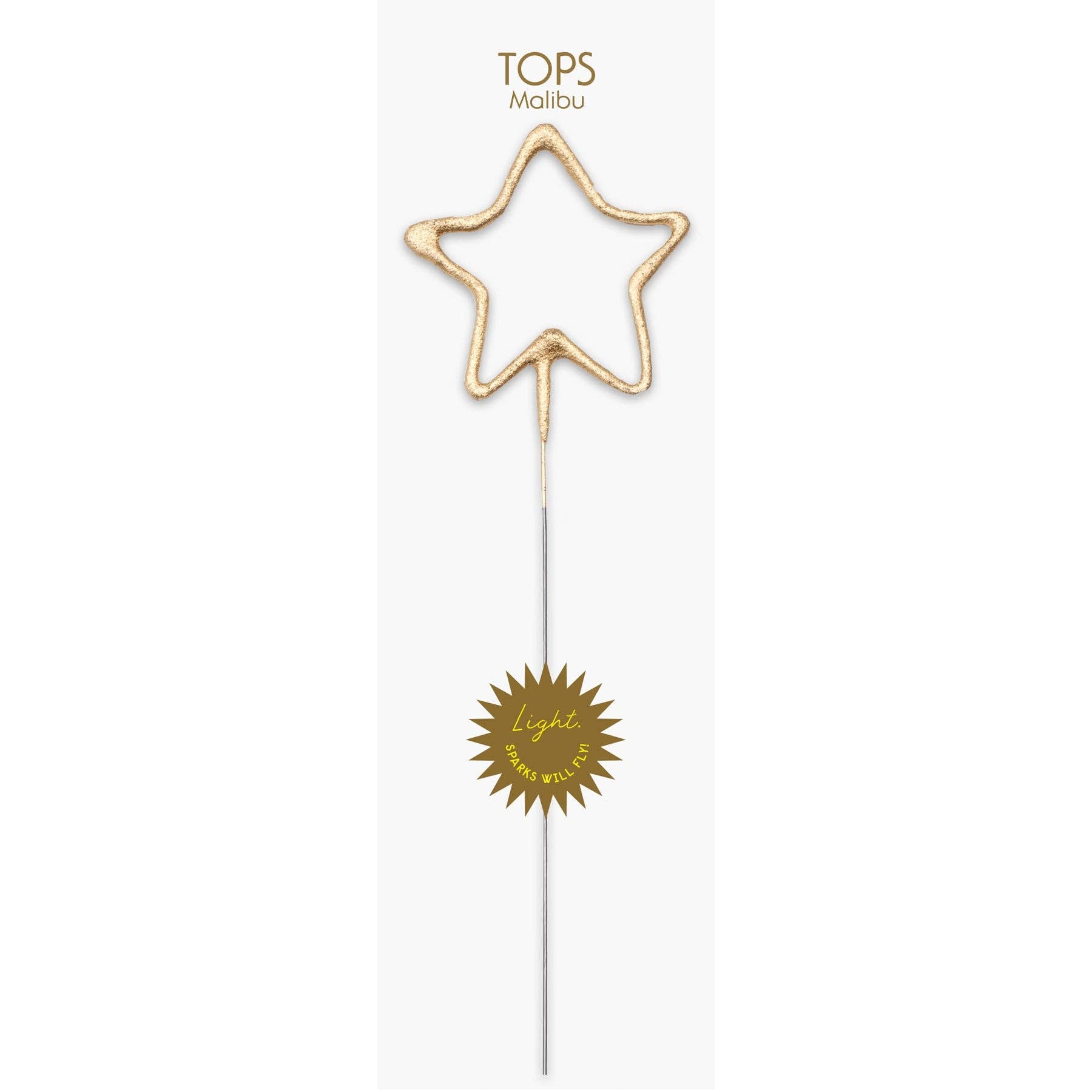 Big 8" Gold Star Sparkler Wand - Celebrate