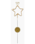Big 8" Gold Star Sparkler Wand - Celebrate