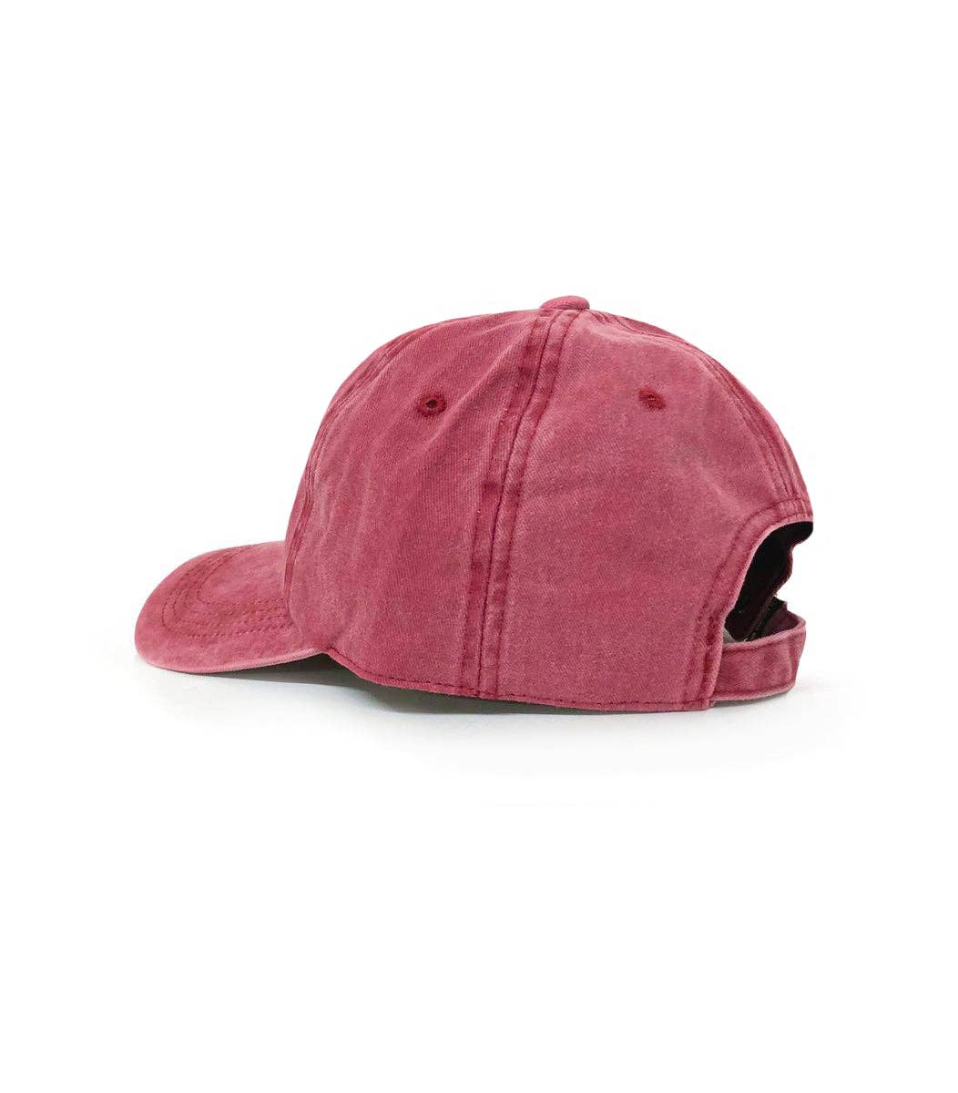 The Signature Dad Hat - Washed Red Charity