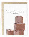 Moving Boxes Welcome Home Housewarming Greeting Card