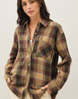 Sunset Plaid Flannel Shirt