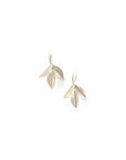 Leaf Cluster Earrings - Silver