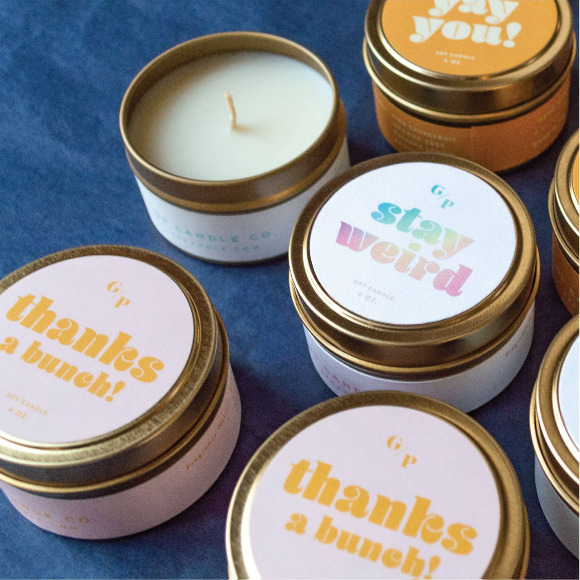 Stay Weird Just Because 4 oz. Candle Tin