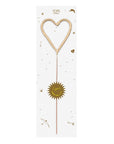 Big 8" Gold Heart Sparkler Wand - Celebrate