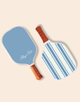 Pickleball Paddle - preppy striped, double sided print