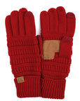 C.C Knitted Touch Screen Compatible Gloves