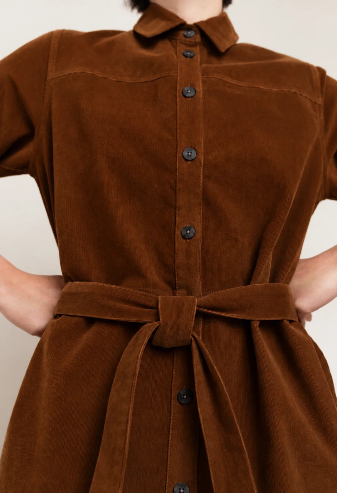 Corduroy Donna Shirt Dress by Paper Label