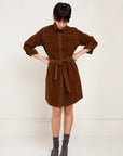 Corduroy Donna Shirt Dress by Paper Label