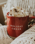 Holiday Cheer Stoneware Coffee Mug - Christmas Decor