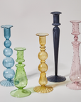 Artist Style Glass Candlestick Holder