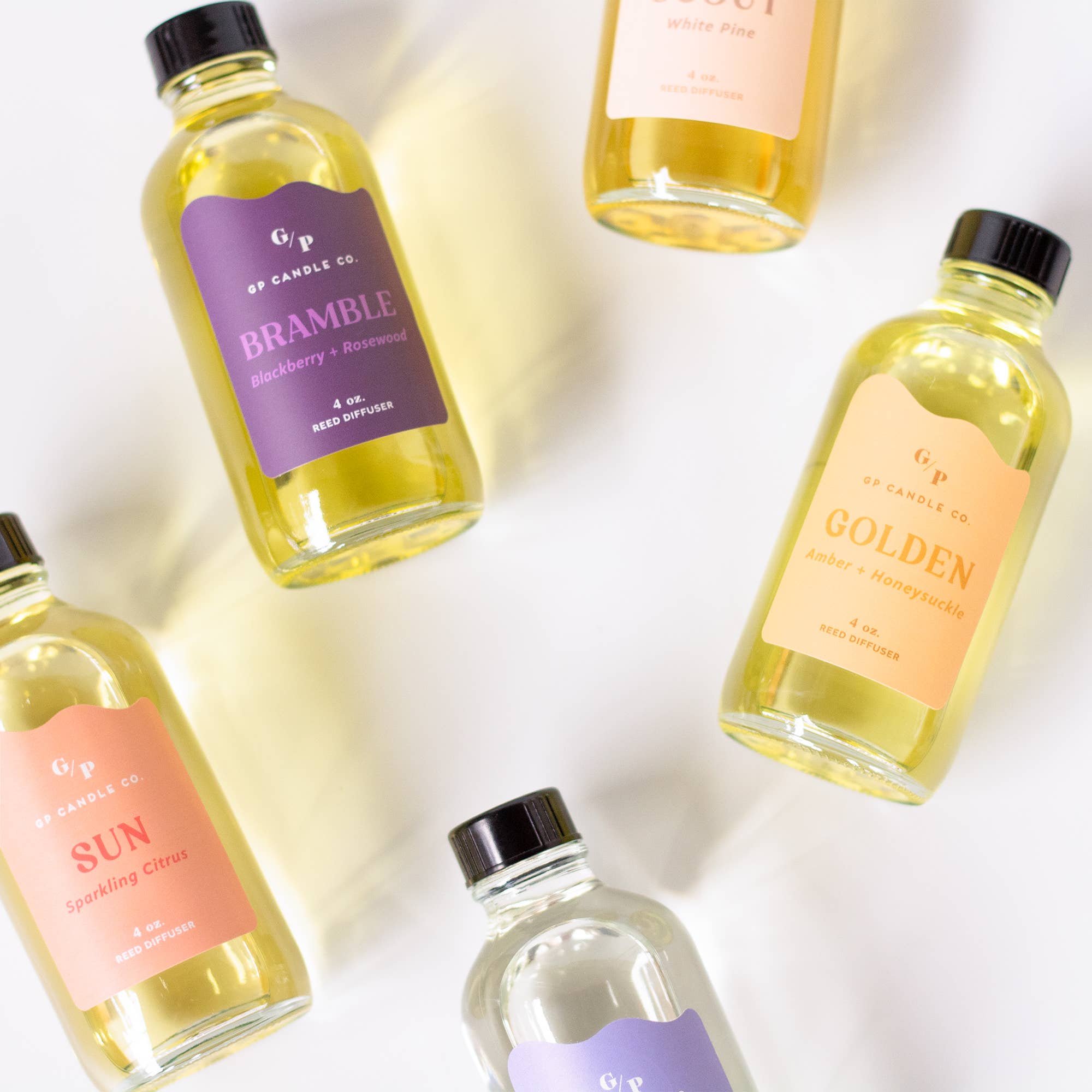 Golden 4 oz. Hue Reed Diffuser (Amber + Honeysuckle)