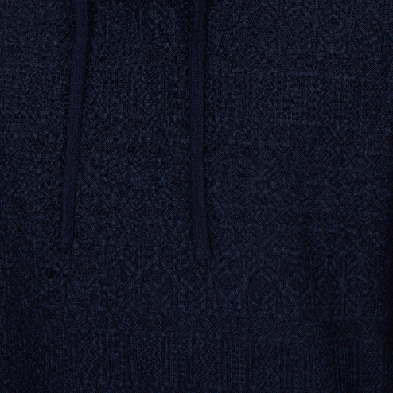 Tobias Textured Tonal Stretch Kangaroo Pocket Hoodie - Navy