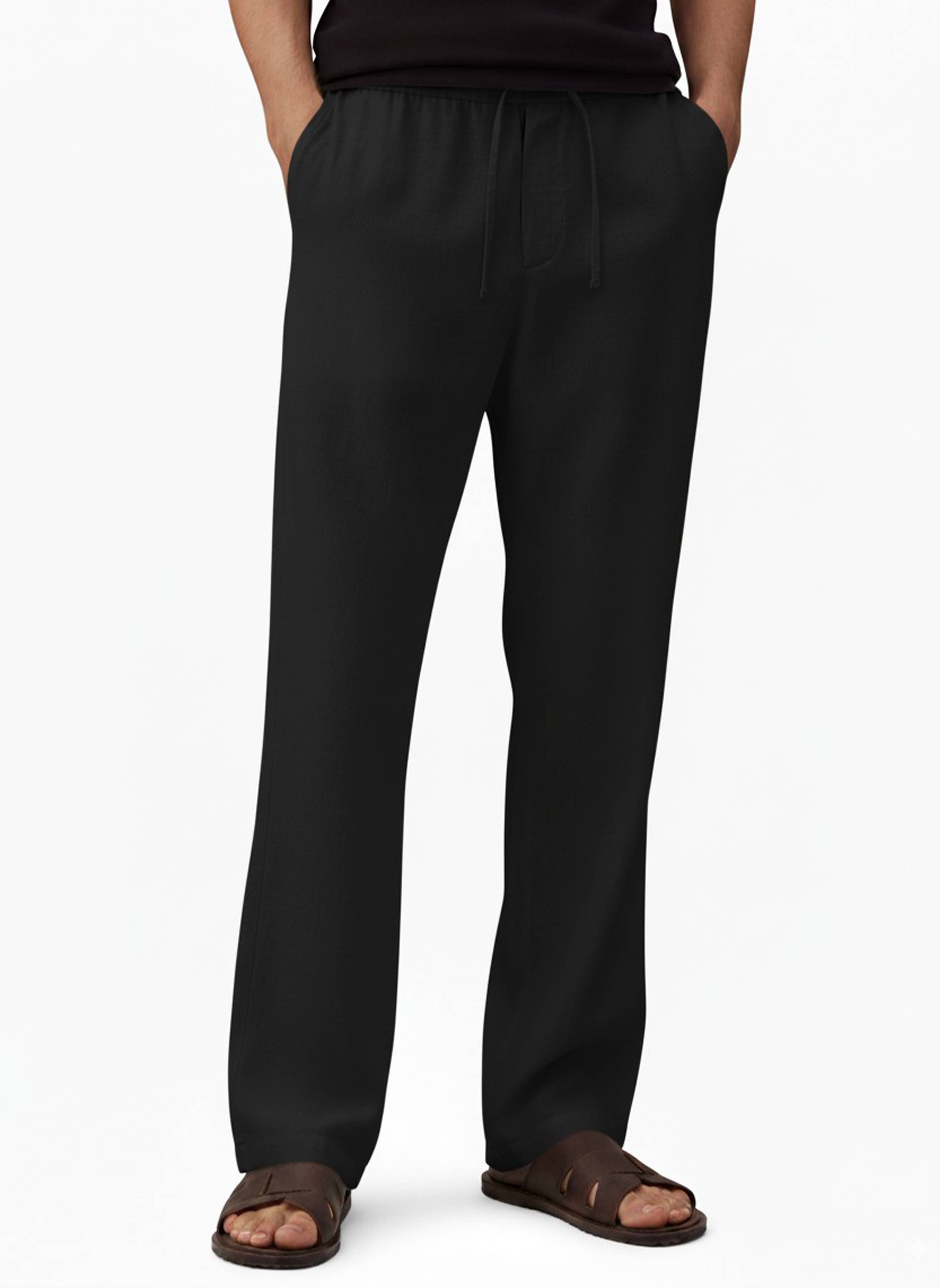 Men's Linen blend Pants Black