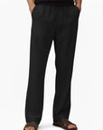Men's Linen blend Pants Black