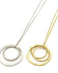 Linked Rings Pendant Necklace