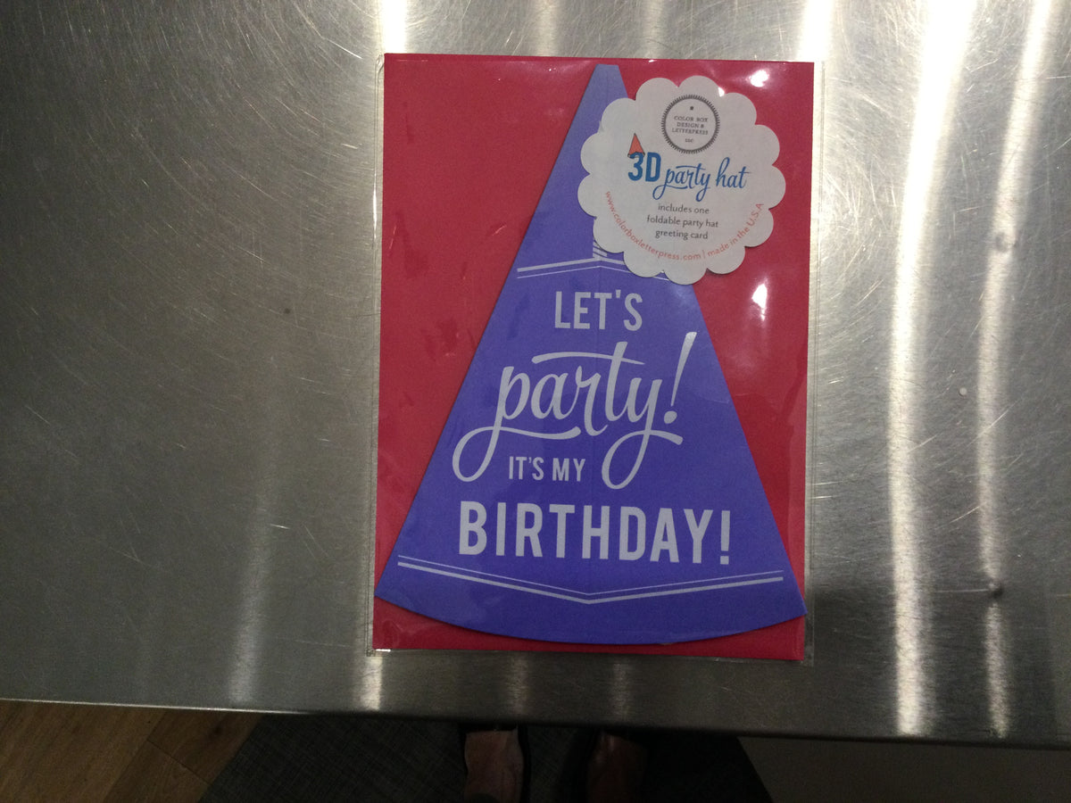 It's My Birthday card / hat