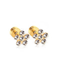 Lila Screw Back Studs- hypoallergenic