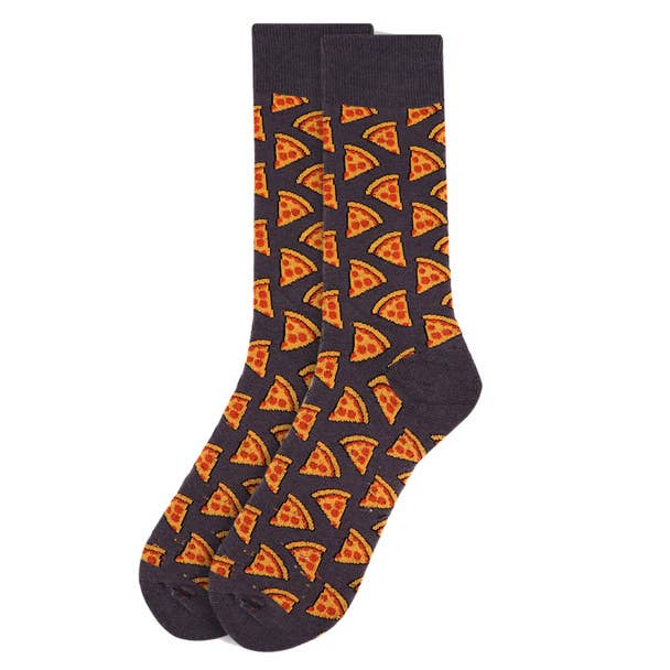 Men&#39;s Pepperoni Pizza Novelty Socks