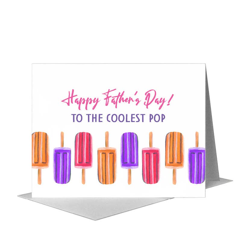Ice Cream &amp; Berry Pops, Greeting Card (
