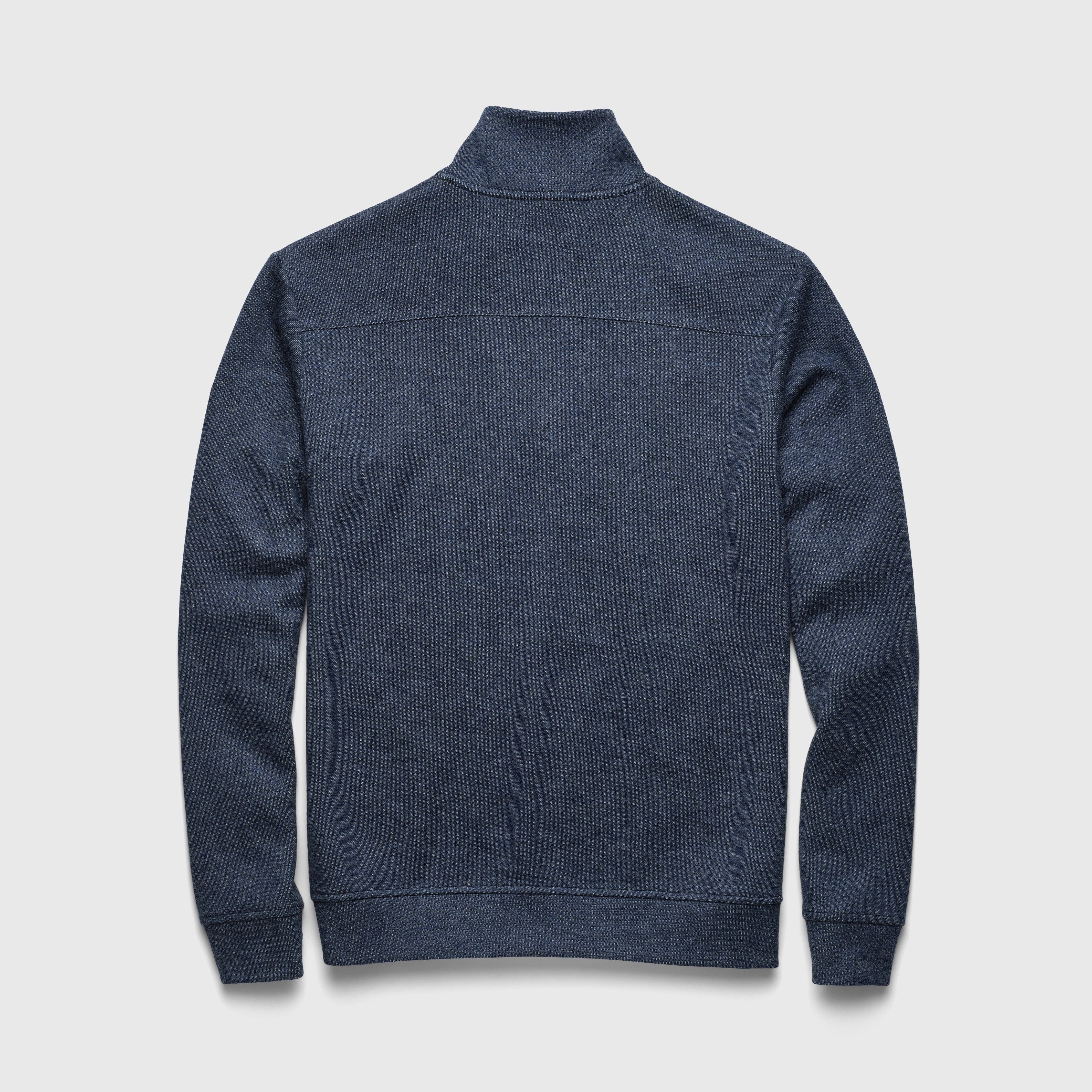 Bobby Cashmist Fleece Quarter Zip - Navy heather