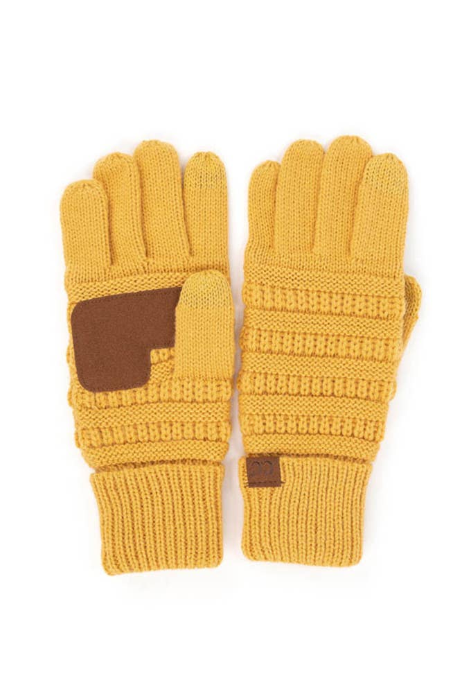 C.C Knitted Touch Screen Compatible Gloves