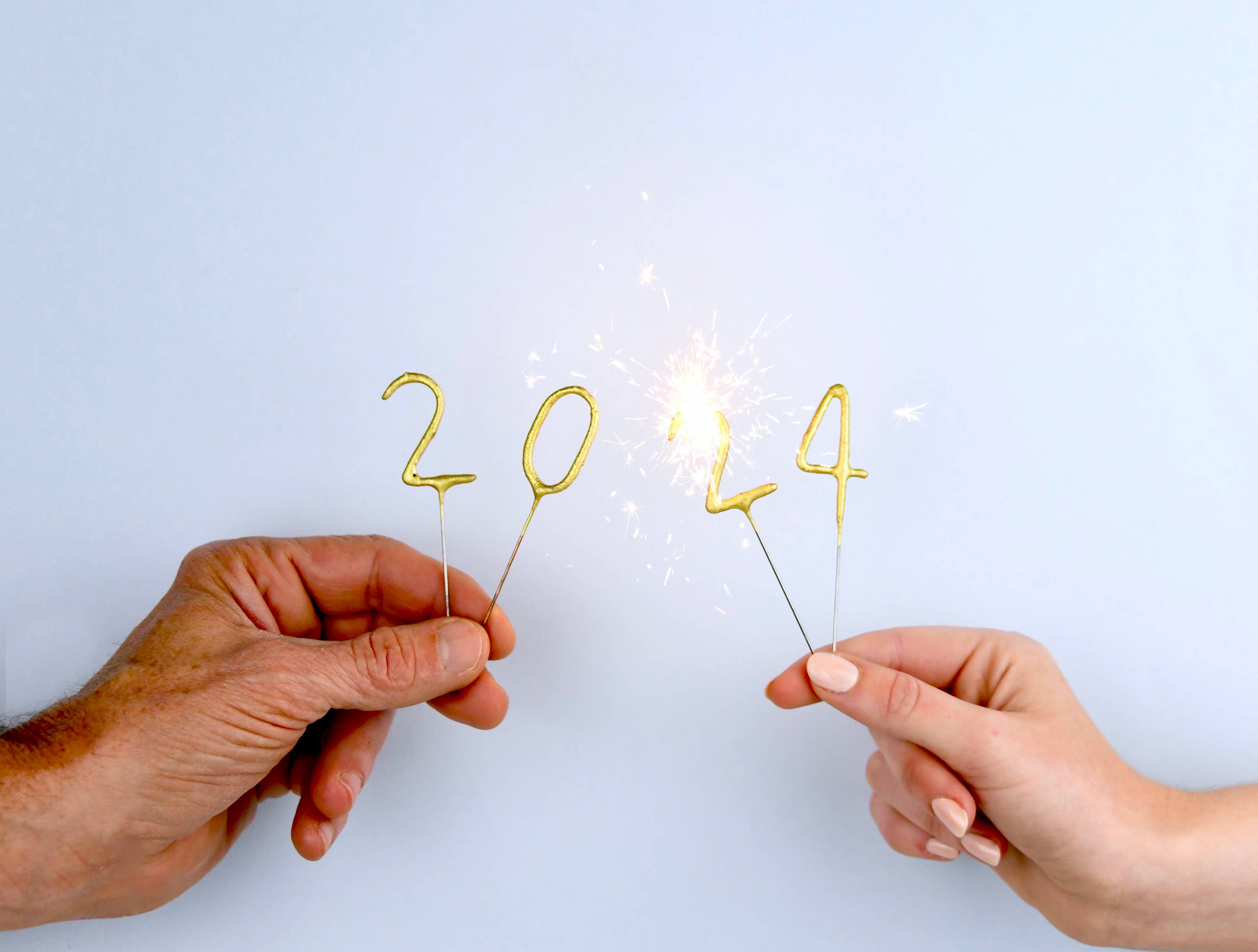 Mini 4" Gold Sparkler Wand