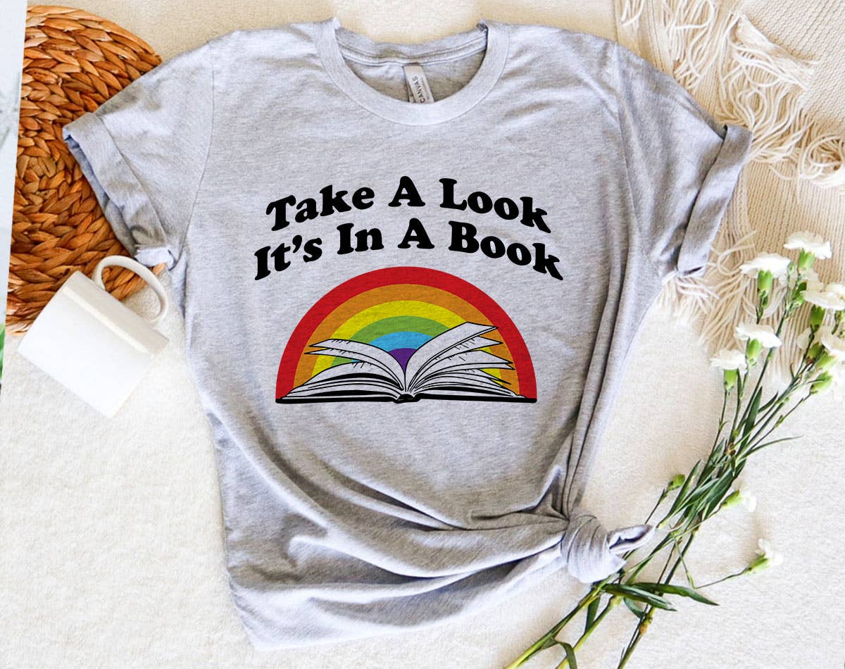 Take A Look, It&#39;s In A Book - Reading Rainbow T-Shirt