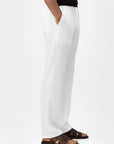 Men's Linen blend Pants White
