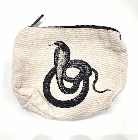 100% Cotton Canvas Zip Pouch