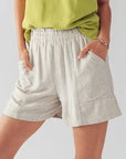 Anette Elastic Waistband Linen Short