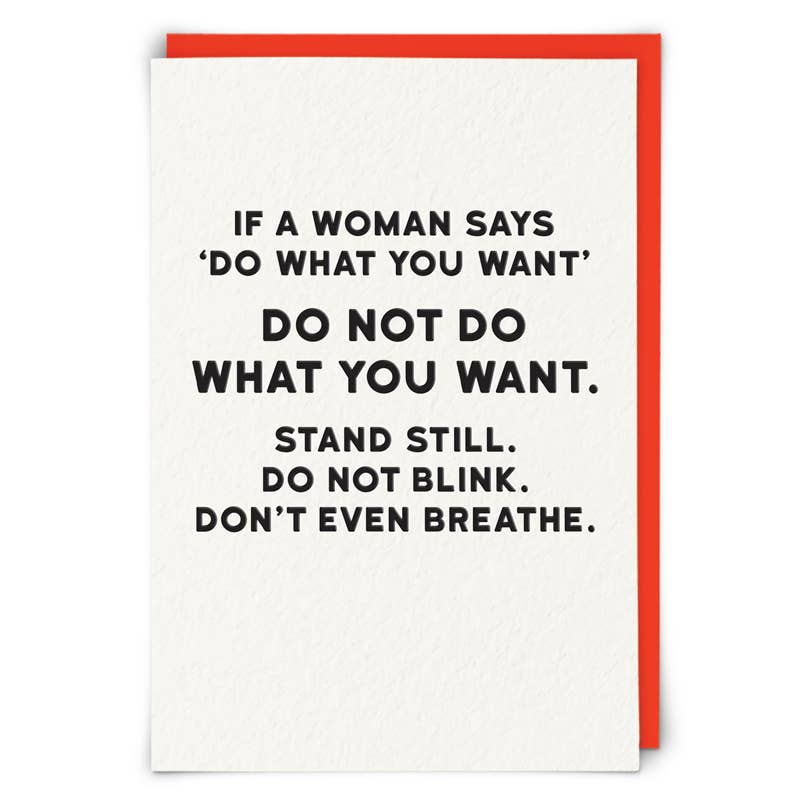 Don't Breathe Greeting Card