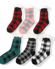 Plaid Sherpa Socks