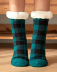 Plaid Sherpa Socks