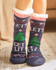 Assorted Christmas Sherpa Socks
