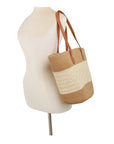 Woven Straw Tote and Sun Hat Set