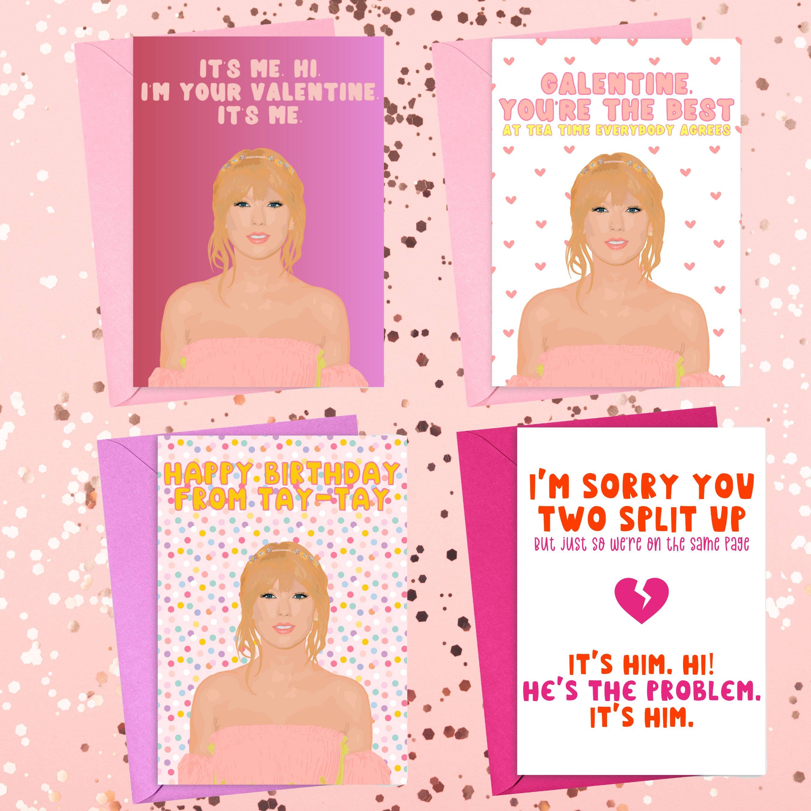 Taylor Swift Valentine&#39;s Day Card Pop Culture Cards Swiftie