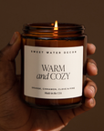 Warm and Cozy 9 oz Soy Candle - Christmas Home Decor & Gifts