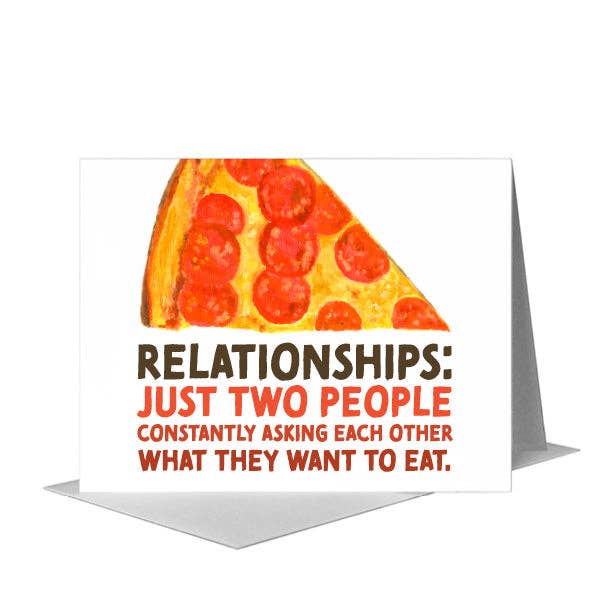 Pizza Slice, Greeting Card (