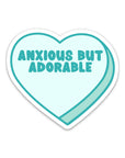 Funny Anxiety Sticker Heart Vinyl Sticker Mental Health Gift