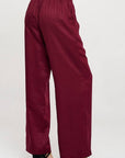 Made in USA Tencel Solid Straight Leg Pants with Pockets