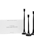 Cast Iron Taper Candle Holders, Set of 3 - Home Decor