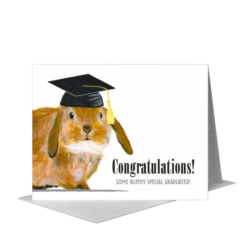 Congratulations some bunny special graduated! card