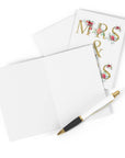 Mrs and Mrs Lesbian Wedding Card - Just Married Two Brides