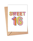 16th Birthday Card Sweet 16 Funny Milestone Greeting Cards