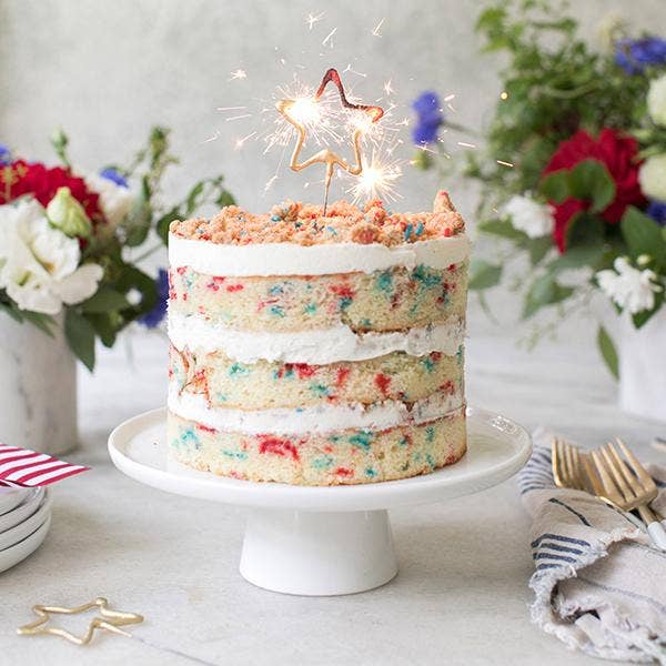 Big 8" Gold Star Sparkler Wand - Celebrate