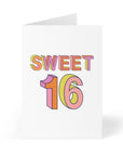 16th Birthday Card Sweet 16 Funny Milestone Greeting Cards